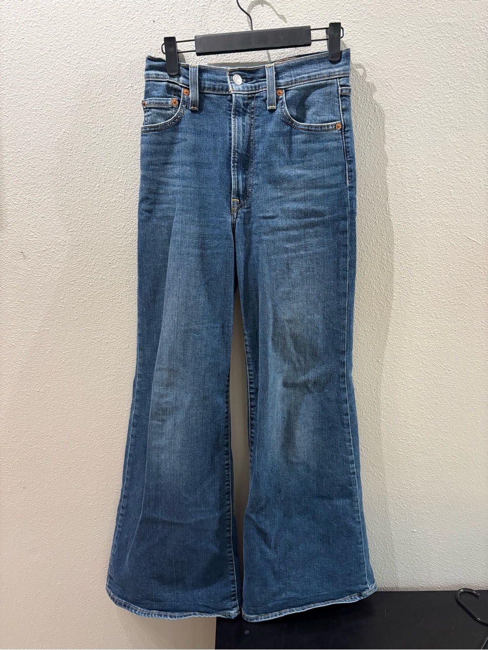 Levi’s Ribcage Bell High Rise Flare Denim Jeans Size 26